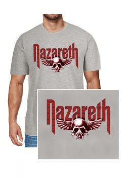 Nazareth / T-Shirt / Classic Red / grau + CD God Of The Mountain